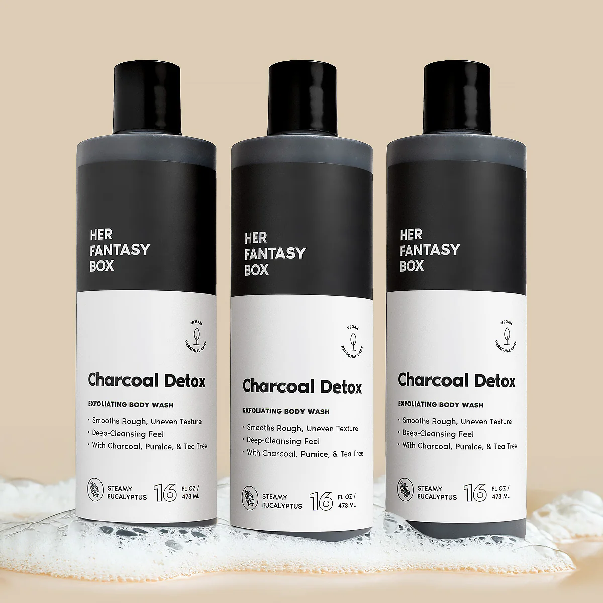 Charcoal Detox Exfoliating Body Wash - Image 9
